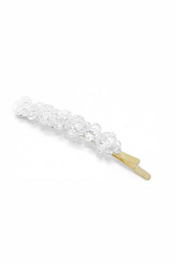 Clear Beaded Hair Grip