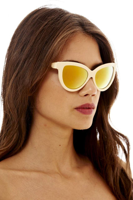 Metallic Cat Eye Sunglasses