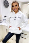 Cream Cest La Vie Oversized Hoodie