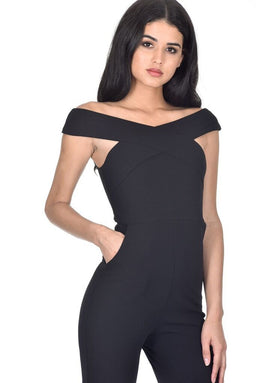 Cross Off The Shoulder Jumpsuit