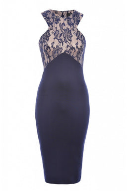 Lace Detailed  Top Midi Dress