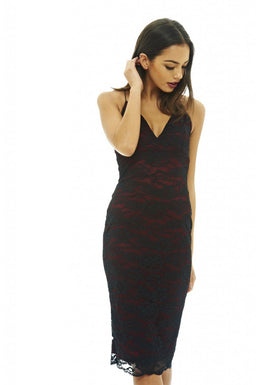Lace Strappy Bodycon Dress