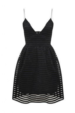 Strappy Elasticated Skater Dress