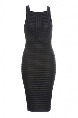 Ladder Detail Bodycon Dress