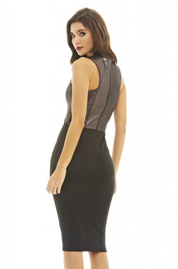 Metallic 2 in 1 Dress