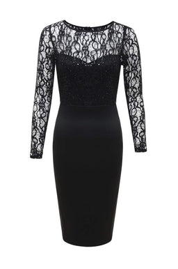 Sequin Top Bodycon Midi Dress