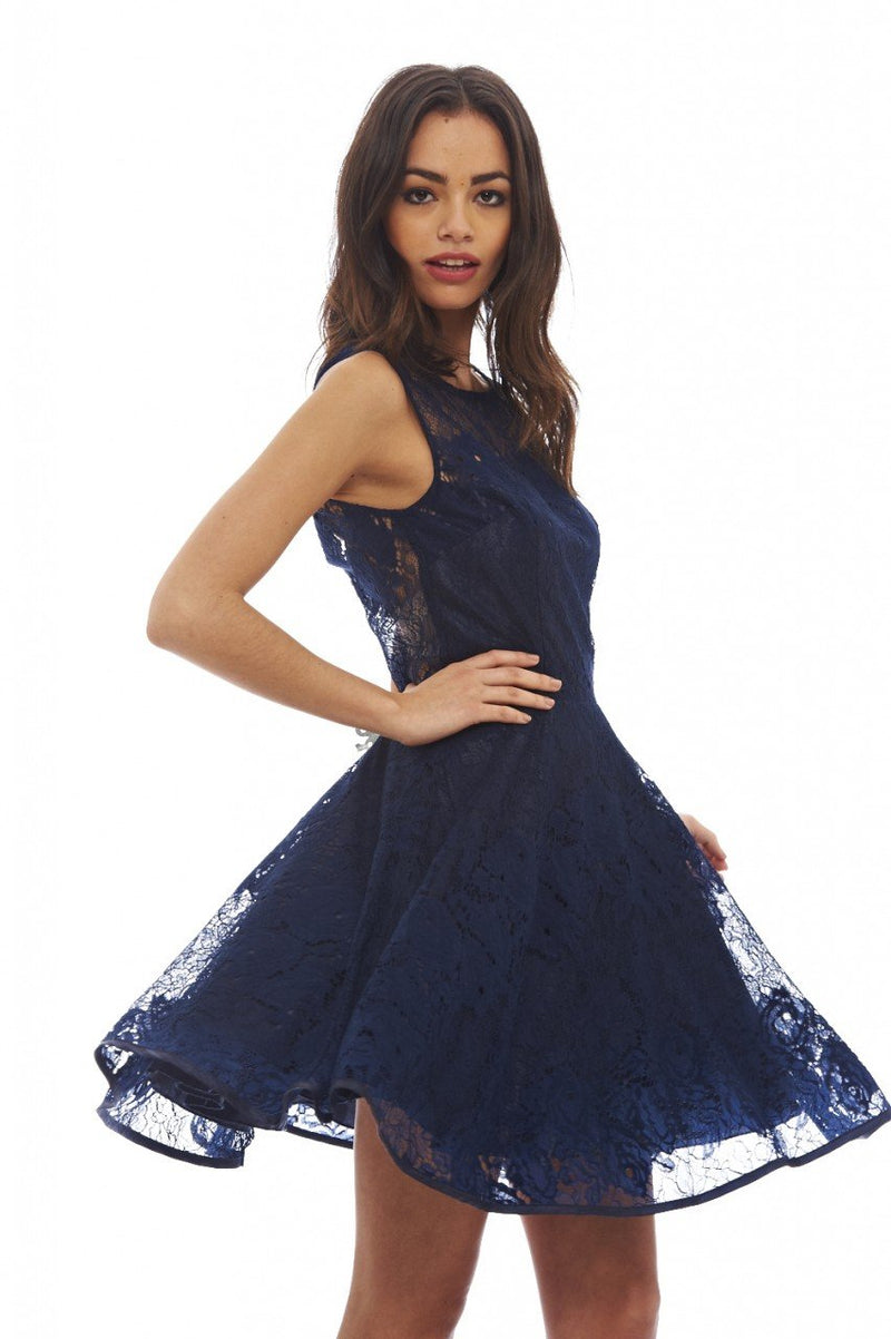 All-Over  Lace Skater Dress