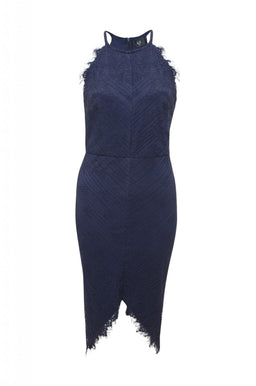 Raw Edged  Lace Bodycon Dress