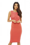 Lace Overlay Dress