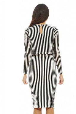 Stripey Over Lay Dress