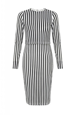 Stripey Over Lay Dress