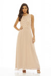 Crochet Overlay Maxi Dress