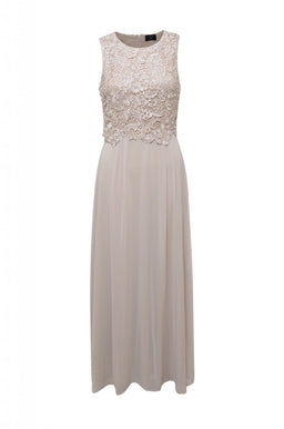 Crochet Overlay Maxi Dress