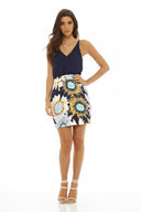 2 In 1 Sunflower Print Dress