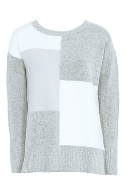 Grey Patchwork Jumper