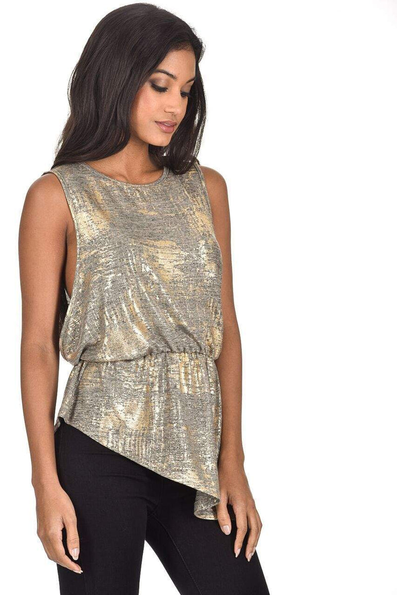 Gold Frill Bottom Top