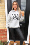 Grey Love Hoodie