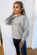 Grey Metallic Vogue Sweatshirt