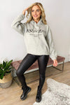 Grey YSLOVE Oversized Hoodie