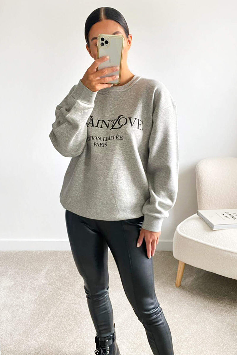 Grey YSLOVE Sweatshirt