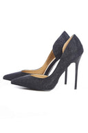 Shimmer Court Pointy Heeled Shoe