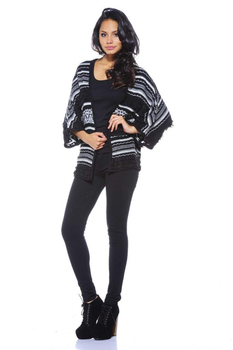 Fringe Aztec Cardigan