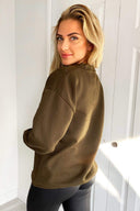 Khaki Metallic Vogue Sweatshirt