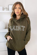 Khaki Saint Oversized Hoodie