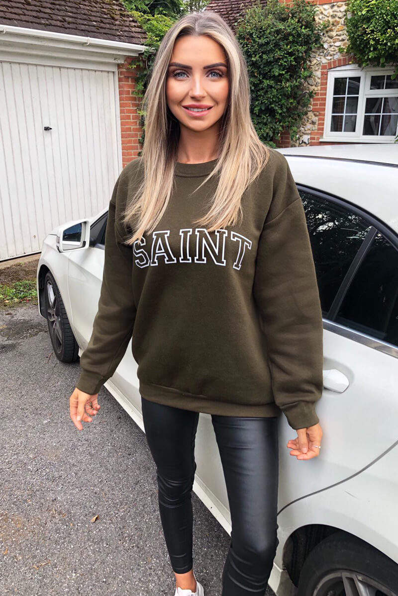 Khaki Saint Sweatshirt