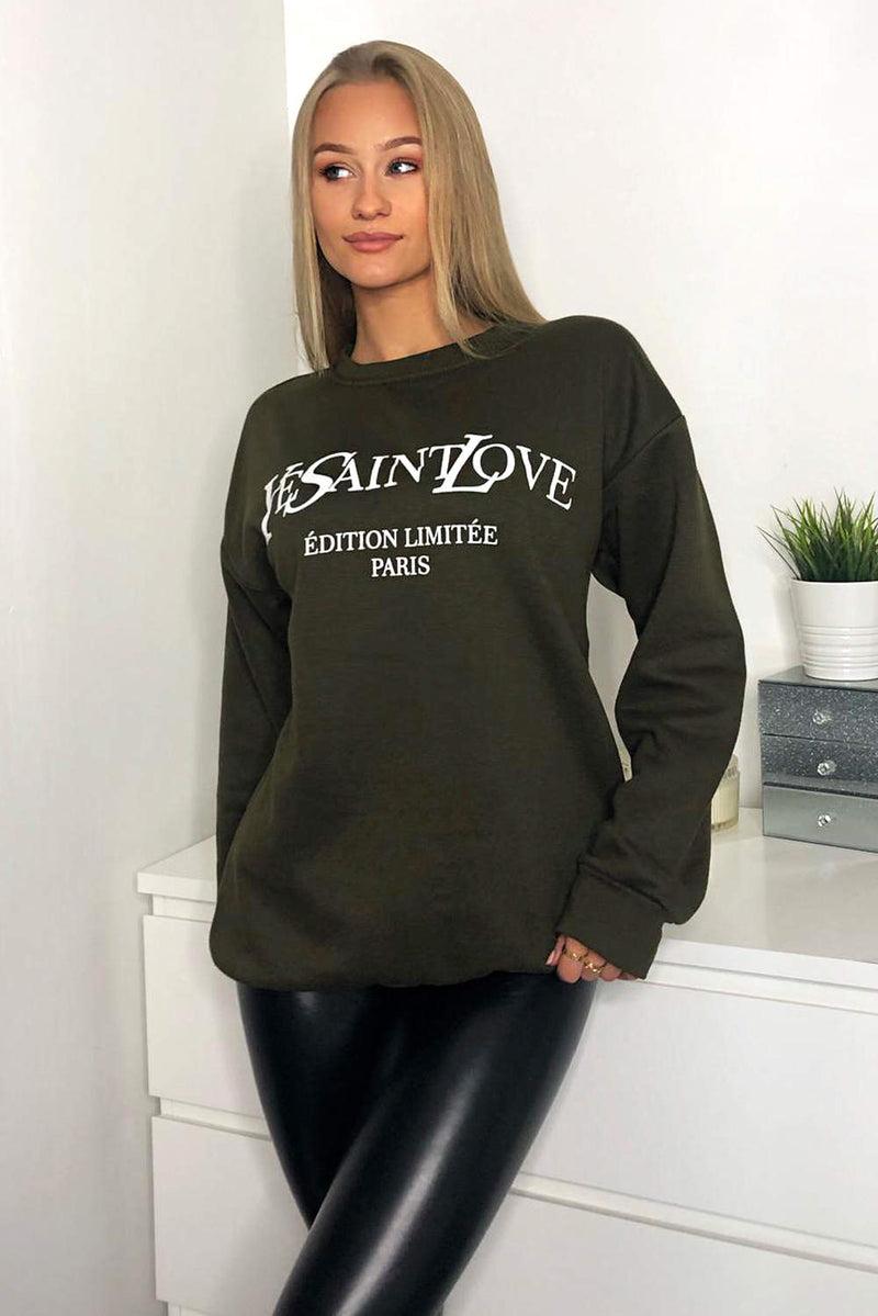 Khaki YSLOVE Sweatshirt