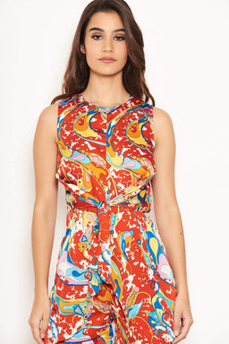 Multi Front Knot Playsuit