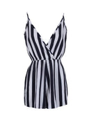 Navy Striped Playsuit