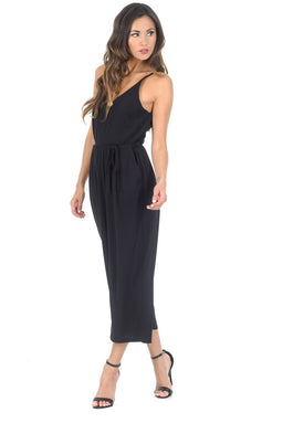 Black Spaghetti Strap Jumpsuit