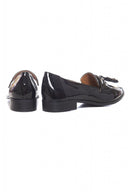 Black Patent Tasseled Loafers