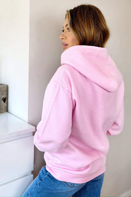 Pink LA Gold Printed Hoodie