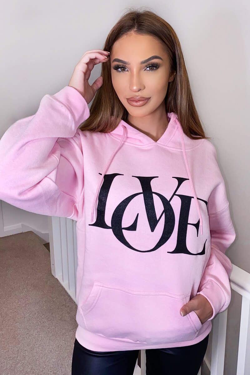 Pink Love Hoodie