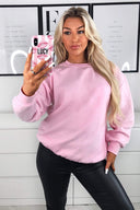 Pink Oversized Sweatshirt