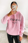 Pink YSLOVE Oversized Hoodie