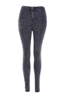 Plain Speckle  High Waist Jean