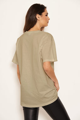 Stone Printed Oversized Tee