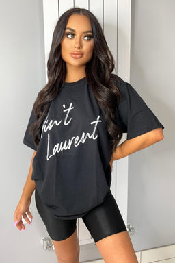 Black Aint Laurent T-Shirt
