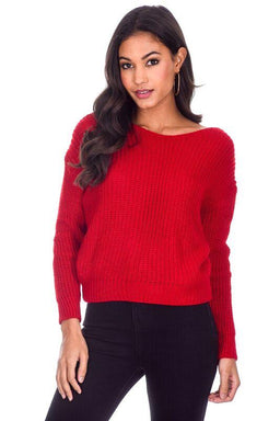 Red Reversible Twist Knot Jumper