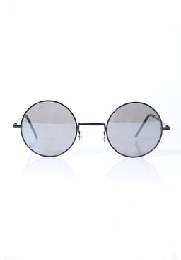 Retro Black Circle Sunglasses