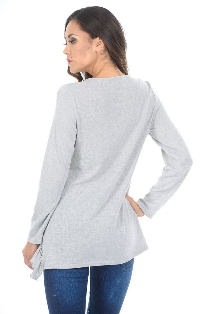 Silver Frill Detail Jumper