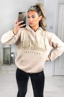 Stone LA Gold Printed Hoodie