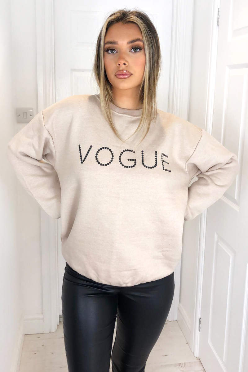 Stone Metallic Vogue Sweatshirt