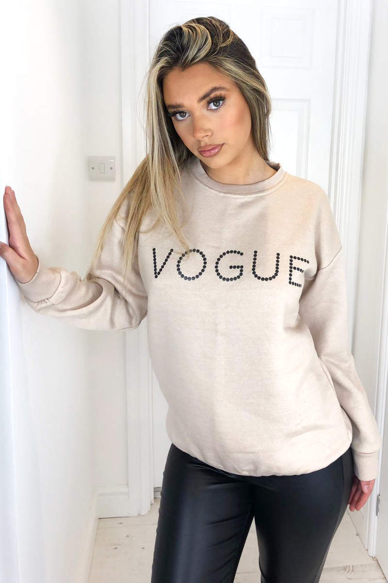 Stone Metallic Vogue Sweatshirt