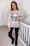 Stone Skull Printed Sweatshirt