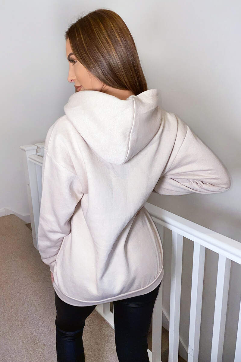 Stone YSLOVE Oversized Hoodie