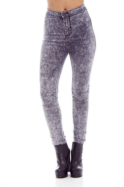 Plain Speckle High Waist Jean